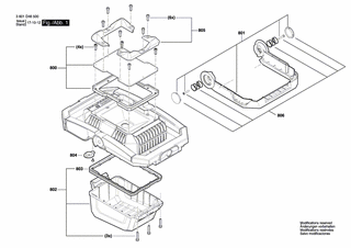 BOSCH Stützfuss | Ersatzteile für GLI 18V-1900 C | 1607000C69