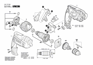 BOSCH Umkehrschalter | Ersatzteile für GBM 6 RE | 2609100618