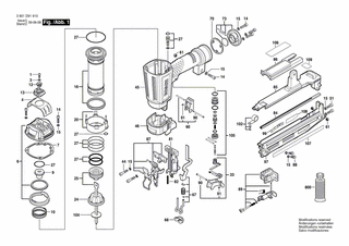 BOSCH Mattendichtung | Ersatzteile für FNS 250-16 | 2610005306