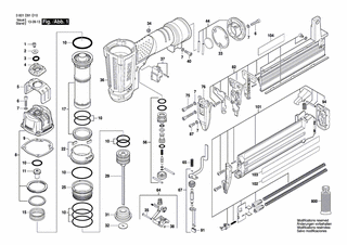 BOSCH Einklebeblatt | Ersatzteile für BNS 200-18 | 2610006611