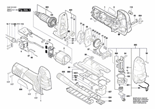 BOSCH Profilleiste | Ersatzteile für GST 150 CE | 2601030022