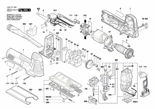 BOSCH Sicherungsscheibe DIN 6799-6-FST | Ersatzteile für GST 160 CE | 2916080909