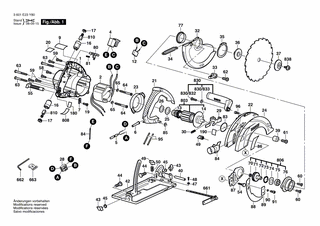 BOSCH Bodenplatte | Ersatzteile für GKS 190 | 1619P01229