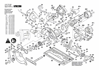 BOSCH Spannstift DIN 7346-8x45 | Ersatzteile für GKS 85 G | 2917780185