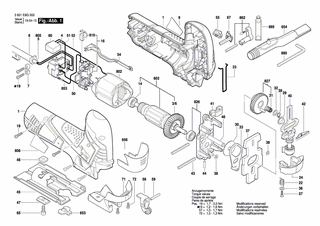 BOSCH Exzenterzahnrad | Ersatzteile für GST 90 E | 1619P08889