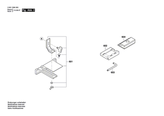 BOSCH Fühlerlehre | Ersatzteile für GHO 6500 | 2607970002