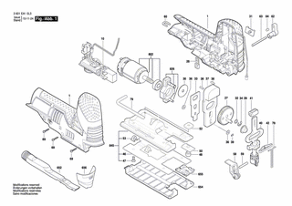 BOSCH Schlüsselhalter | Ersatzteile für GST 12 V-LI | 1619P10589