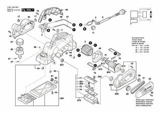 BOSCH Motorgehäuse | Ersatzteile für GHO 16-82 D | 2609199975