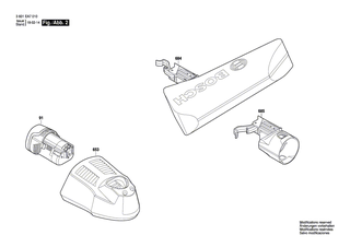 BOSCH Akku-Paket BAT 415 10,8V712V 2,5AH | Ersatzteile für GHO12V-08 | 2607337237