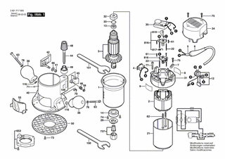 BOSCH Handgriff-Set | Ersatzteile für GMF 1400 CE | 2610941008