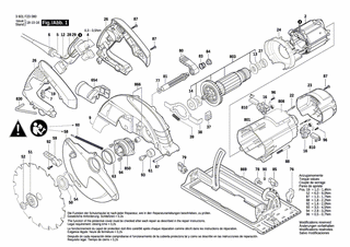BOSCH Tülle Ø6,4-Ø7,2x76 MM | Ersatzteile für GKS 190 | 2600703017