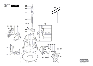 BOSCH Geh�use | Ersatzteile f�r GOF 1600 CE | 2610957779