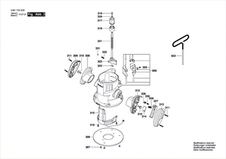 BOSCH Haltering | Ersatzteile für GOF 1600 CE | 2610003062