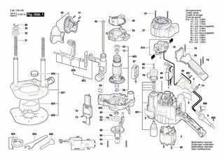 BOSCH Handgriff | Ersatzteile für GOF 1250 LCE | 2605133040