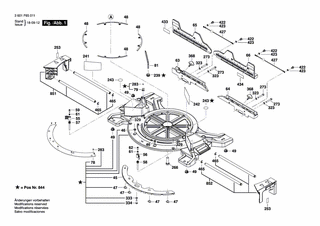 BOSCH Sperrhebel | Ersatzteile für GCM12SD | 1609B00233