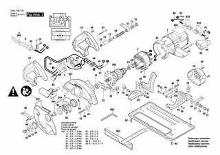 BOSCH Scheibe | Ersatzteile für GKS 65 CE | 1619X00942