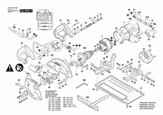 BOSCH Abdeckkappe | Ersatzteile für GKS 65 CE | 1619P17212