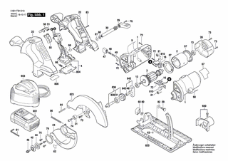 BOSCH Verriegelungsschieber | Ersatzteile für CCS 180 | 2610955167