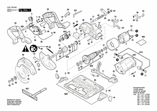 BOSCH Schraube | Ersatzteile für GKS 55+ G | 1619P06246