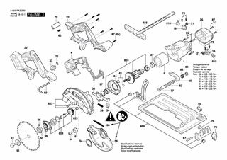 BOSCH Schraube | Ersatzteile für GKS 18V-57 | 1619P06246
