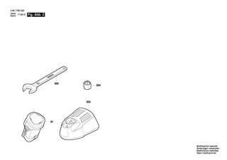 BOSCH Klebeschild | Ersatzteile für GKF 12V-8 | 160111C25N