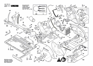 BOSCH Drive Unit | Ersatzteile für GKS 18V-68 GC | 1607000DL2