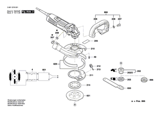 BOSCH Lagerflansch | Ersatzteile für GBR 15 CAG | 3607031753