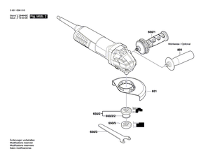 BOSCH Lagerflansch | Ersatzteile für AG40-85 | 1607000D6C