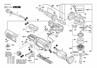 BOSCH Kohlebürstensatz | Ersatzteile für AG40-85PD | 1607000V37