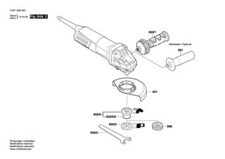 BOSCH Zusatzhandgriff M10 ANTI-VIBRATION | Ersatzteile fr GWS 11-125 | 1602025052