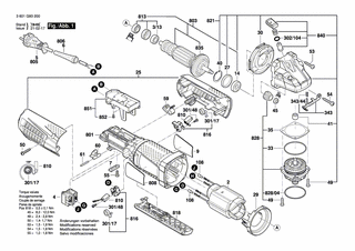 BOSCH Schleifspindel | Ersatzteile für GWS 12-125 CIP | 1607000D6A