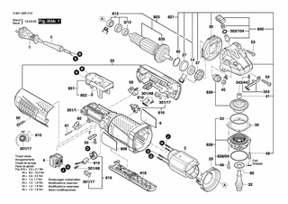BOSCH Befestigungsschelle | Ersatzteile fr AG50-125PD | 1601302017