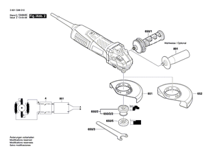BOSCH Sicherungsbgel | Ersatzteile fr AG60-125 | 1600119011