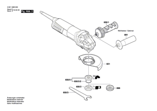 BOSCH Bürstenhalter | Ersatzteile für GWS 9-115 | 1607000V54