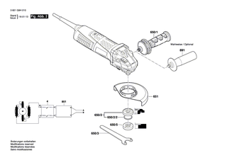 BOSCH Sechskantmutter M7, SW10 | Ersatzteile f�r GWS 13-50 VS | 1603300016