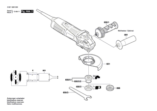 BOSCH Drehzahlregler | Ersatzteile für GWS 15-125 Inox | 1607000DA2