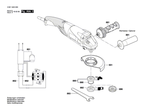 BOSCH Ein/Aus-Schalter | Ersatzteile f�r GWS 18-125 SL | 1607000A85