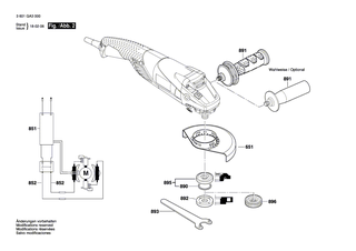 BOSCH Getriebegehäuse | Ersatzteile für GWS 18-150 PL | 1607000D1F