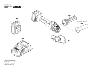 BOSCH Abdeckung | Ersatzteile für GWX 18V-10 C | 1600A00P1B