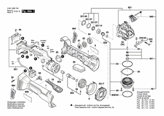 BOSCH Bremselement | Ersatzteile für GWX 18V-10 PC | 1600A012X9