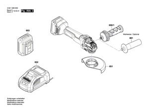 BOSCH Gewindefurchschraube | Ersatzteile für GWX 18V-10 PSC | 1603435071