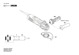 BOSCH Teilesatz | Ersatzteile f�r GWX 13-125 | 1607000D5X