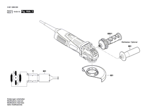 BOSCH O-Ring 46,0x1,1 MM | Ersatzteile f�r GWX 13-125 S | 1600210035