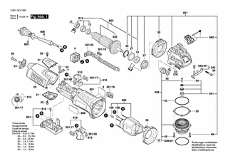 BOSCH Teilesatz | Ersatzteile für GWX 17-125 S | 1607000D5X