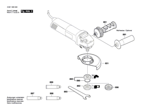 BOSCH Luftleitring | Ersatzteile für GWS 8-115 | 1600591025