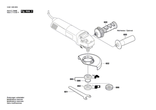 BOSCH Zusatzhandgriff M10 | Ersatzteile für GWS 8-115 | 1602025026