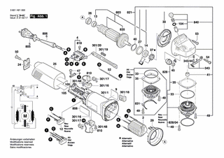BOSCH Warnschild | Ersatzteile für GWS 10-125 | 1601118T27