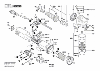 BOSCH Sicherungsbügel | Ersatzteile für GWS 1100 | 1600119011