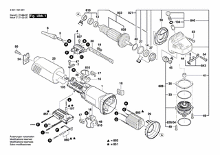 BOSCH Motorgehäuse DUNKELBLAU | Ersatzteile für GWS 14-125 CI | 1605108249