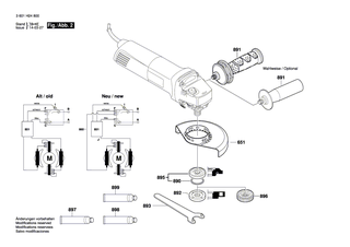 BOSCH �l 1000 ML | Ersatzteile f�r GWS 1400 | 3605430008